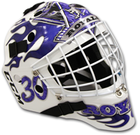 vinyl printing on custom goalie mask 1 printed goalie mask