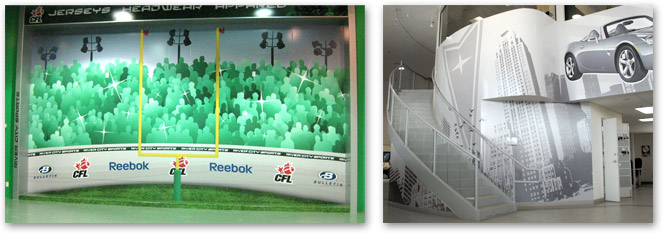 Sample of interior vinyl wall graphics Sample of interior vinyl wall graphics